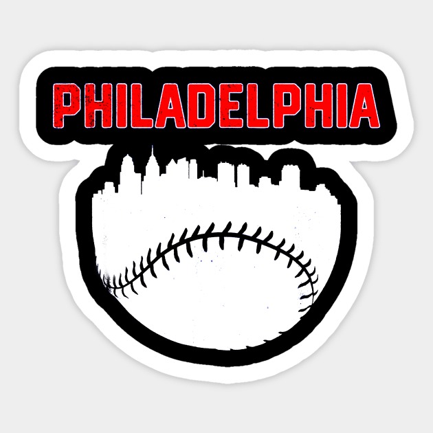 Philadelphia PA Cityscape Baseball Sticker by Chicu